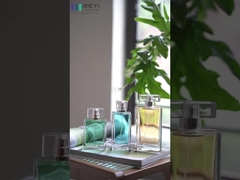 3.4 Oz 재충전 가능한 빈 정사각형 향수 병 금 은 붓지 않는