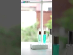 럭셔리 하얀 반짝이는 향수 여행 테스트 병