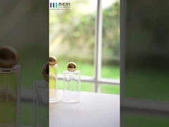 가벼운 향수 병 캡 금 알루미늄 색상 크림 버전 목 마무리