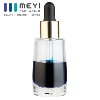 투명한 유리 액체 용기 100ml 유리 방울기로 조절 된 분배
