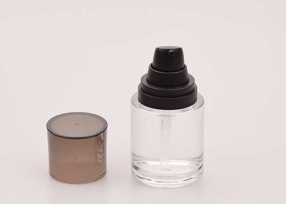 18/400 40 Ml 안경은 LID FDA 작은 라운드 유리병으로 삐걱거립니다
